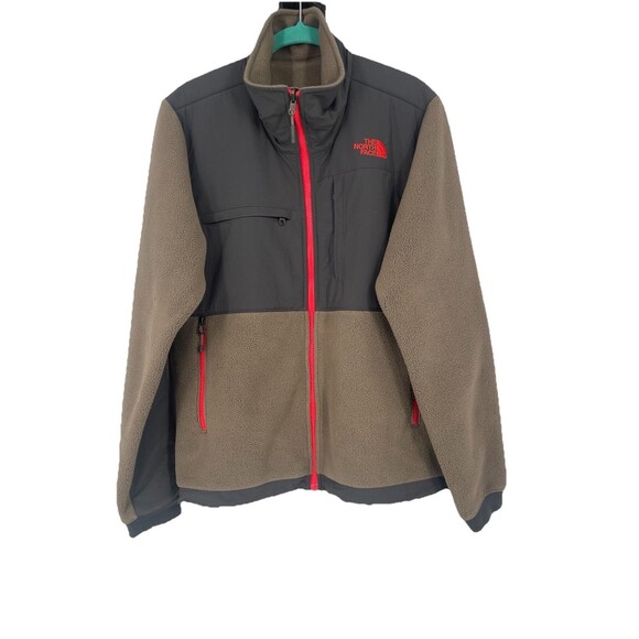 The North Face Jacket Infrared Brown Denali Fleece Hiking Performance Zip Up - Picture 1 of 16